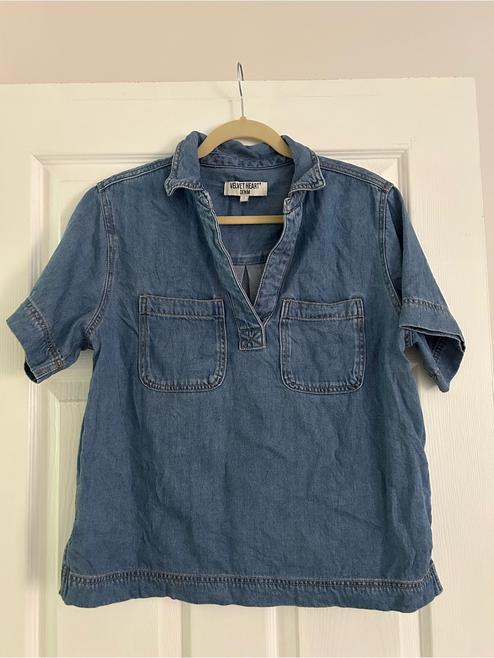 Velvet Heart Light Blue Denim Shirt